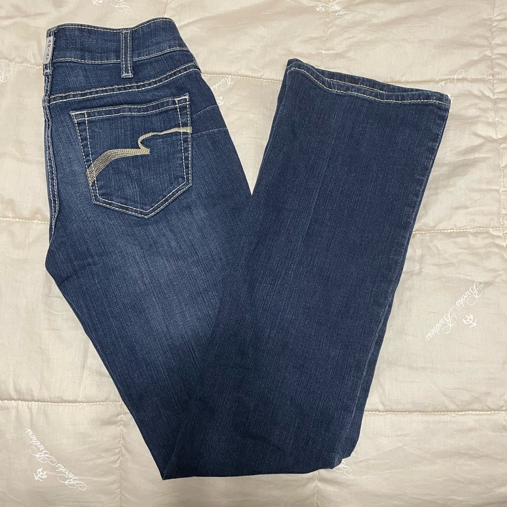Woman’s Ariat mid rise boot cut jeans